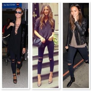 J BRAND CROPPED SKINNY IN BLUE MERCY